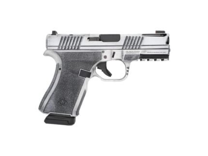 Black Rain Frontline+ Handgun 9mm Luger 15rd Magazine 3.75" Barrel Bright White Battleworn Finish Optic Ready