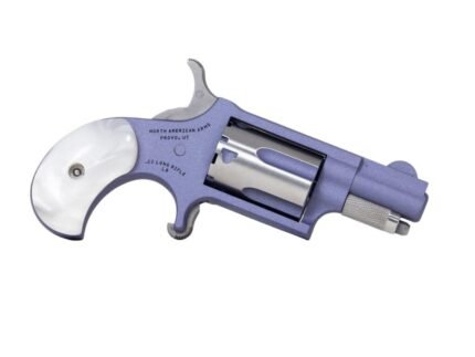NAA 22 LR Orchid Mini Revolver .22 LR 5rd Capacity 1.13" Barrel Orchid Cerakote Frame w/ Pearl Birds Head Grip