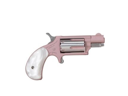 NAA 22M Rose Handgun .22 WMR 5rd Capacity 1.13" Barrel  Bird Head Pearl Grip Pink Cerekote