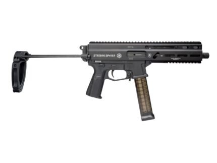 Grand Power Stribog SP45A3 .45 ACP Semi-Auto Pistol - Black | 8" Threaded Barrel | 3x 20rd Mags | SB PDW