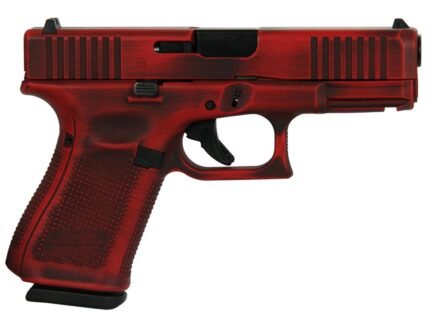 Glock 19 Gen 5 Custom "Distressed Red" Handgun 9mm Luger 15/rd Magazines (3) 4.02" Barrel Austria