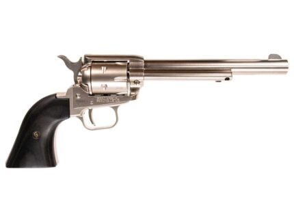 Heritage Rough Rider Revolver .22 LR 6rd Capacity 6.5" Barrel Silver Nickel with Black Grips