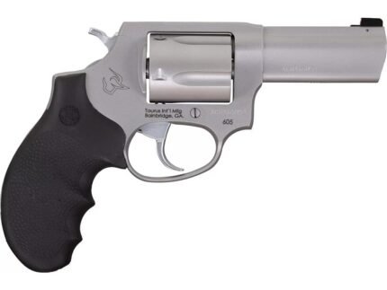 Taurus Defender 605 357 Mag/38 Spl+P Matte Stainless Steel 3 in Hogue Rubber Grip Handgun 5rd Magazine