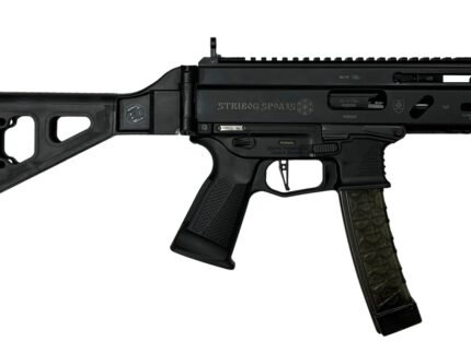 Grand Power Stribog SP9A3S Pistol - Black | 9mm | 5" Threaded Barrel | 30rd | Folding SBT Brace