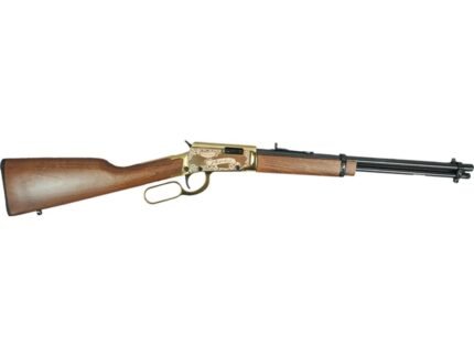 Rossi Rio Bravo "Wild Bill Hickok" Lever Action Rifle 22 LR 15rd Capacity 18" Barrel Gold Finish/Hardwood Stock