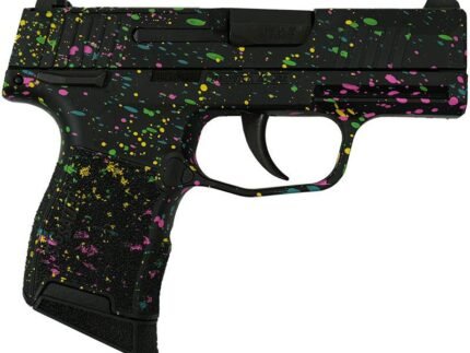 Sig Sauer Exclusive "Multi Color Paint" P365-380 Handgun 380 Auto 10rd Magazine 3.1" Barrel Black Manual Safety