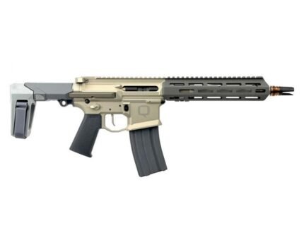 Q Honey Badger Handgun 5.56 NATO 30rd Magazine 10" Threaded Barrel Grey Accents with Brace