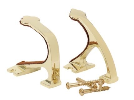 Allen Shotgun and Rifle Wall Mount Hooks Brass
