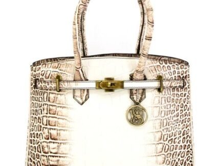 Rugged Rare Smith & Wesson Croc Concealed Carry Handbag Beige