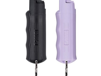Sabre Red Pepper Spray with Key Ring 2/pk Black & Lavender