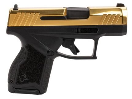 Taurus GX4 Handgun 9mm Luger 11rd (1) & 13rd (1) Magazines 3" Barrel Gold Slide and Black