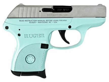 Ruger LCP 380 ACP Pistol 2.75" Barrel Robin's Egg Blue Frame Silver Slide