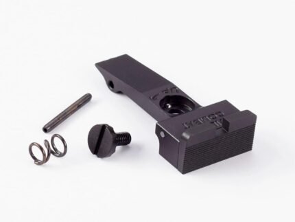 Wilson Combat Rear Sight for Colt 2020 Python/Anaconda Adjustable Serrated Blade Black with Square Notch