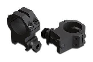 Weaver 4-Hole Skeleton Aluminum Scope Rings - Matte - 1" High