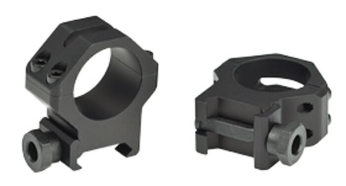 Weaver 4-Hole Tactical Picatinny Aluminum Scope Rings - Matte - 30mm  High