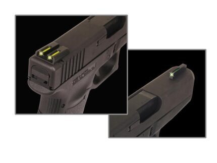Truglo TFO Tritium/Fiber-Optic Day/Night Sights Fits S&W M&P - Front Green/Rear Yellow