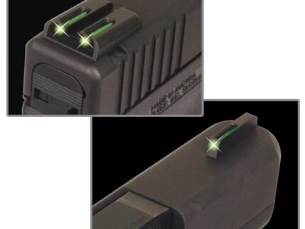 Truglo TFO Tritium/Fiber-Optic TFO Day/Night Sights Fit Springfield XD XDM (excluding 5.25" Comp Series) and XDS - Front Green/Rear Green