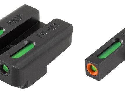 Truglo TFX Pro Tritium/Fiber-Optic Day/Night Sights Fit FNH FNP-40|FNX-40|FNS-40|FNS-40 Compact - Orange Outline Front/Rear Green