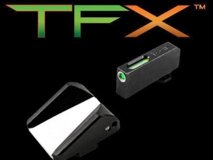Truglo TFX Tritium Fiber Optic XTREME Handgun F.A.S.T. Sights Fit Glocks Except 42/43 & M.O.S. - F.A.S.T Rear Sight / TFX Front Sight - White
