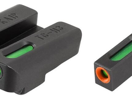 Truglo TFX Pro Tritium/Fiber-Optic Day/Night Sights Fit KAHR ARMS K MK P PM T &TPModels with New Dovetail (post 2004) - Orange Outline Front/Rear