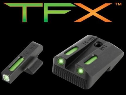 Truglo TFX Tritium/Fiber-Optic Day/Night Sights Fits Novak LoMount cut .260 Front / .450 Rear (1911 5" Govt. .45ACP) Ruger SR1911 Models (regardless o