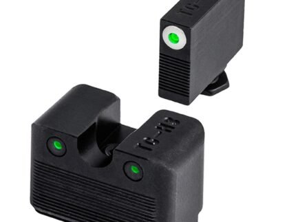 Truglo Tritium Pro Night Sights for Glock M.O.S. 17 19 22 23 24 26 27 33 34 35 38 39 Front Outline White Rear Green