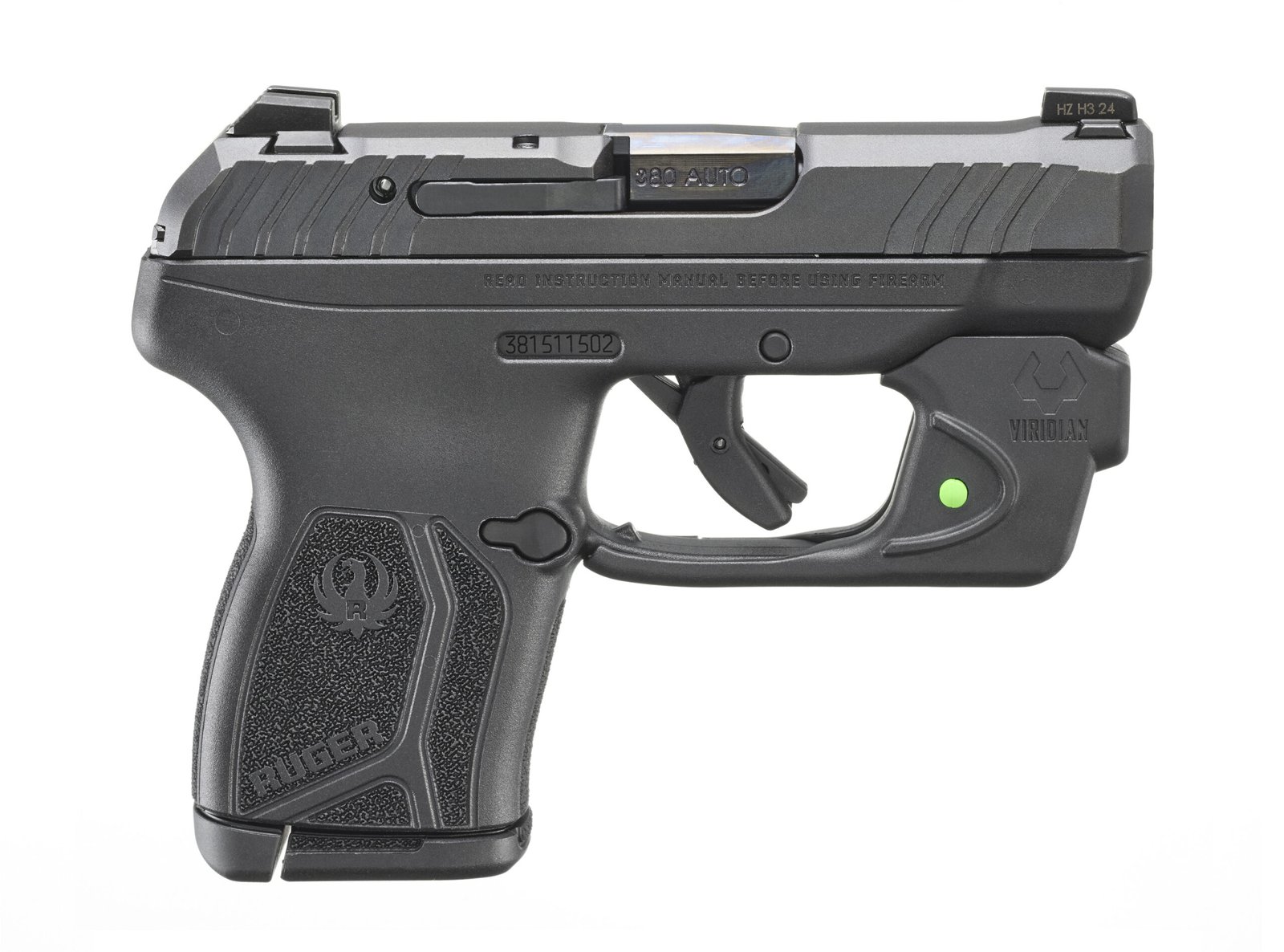 LCP MAX .380ACP 2.8" Viridian Grn Lsr 10rd