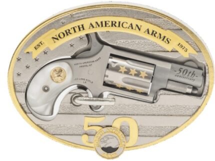 50th Anni Belt Bckl Gun .22LR SS/Pearl 2-rd