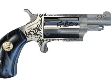 Mini-Rev 22Mag 50th Anni SS/Blk Pearl Grip 5rd