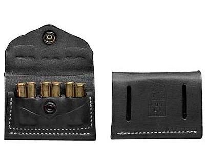DeSantis 2x2x2 Cartridge Pouch for Most .38/.357 Cal Black Ambi