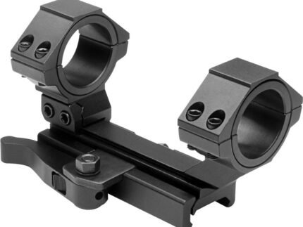 NcStar AR-15 Integral Rings & Base Cantilever Scope Mount QR Weaver Style / Rear Ring 30mm & 1" Inserts