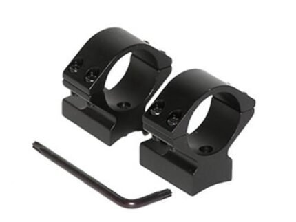 Talley Lightweight Alloy Scope Mount Combo - Black Anodized - 1" - Low Winchester 70 STD & Short