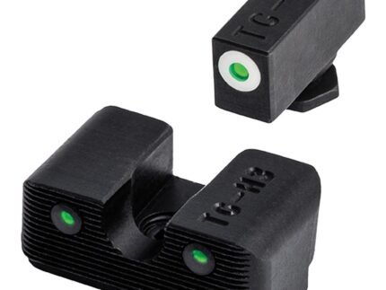 Truglo Tritium Pro Night Sights for Glock 17 / 17L 19 22 23 24 26 27 33 34 35 38 39 Front Outline White Rear Green