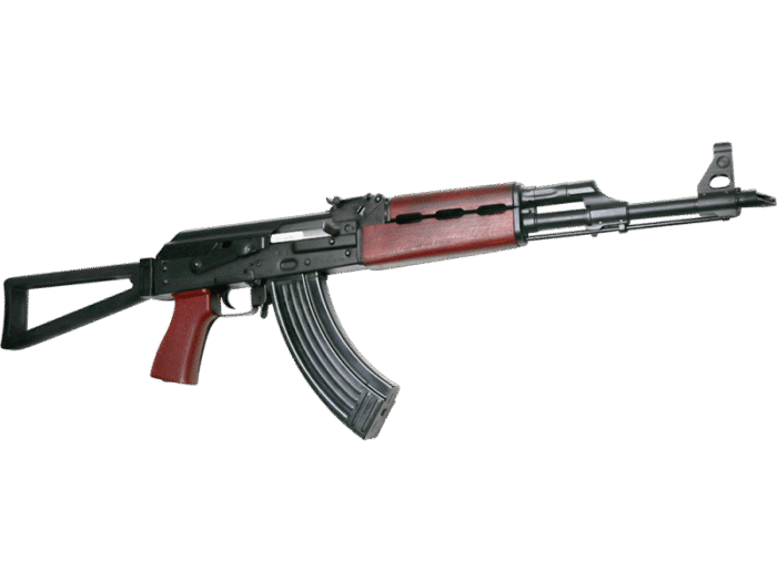 Zastava ZPAPM70 AK-47 Rifle BULGED TRUNNION 1.5MM RECEIVER - Blood Red Handguard | 7.62x39 | 16.3" Chrome Lined Barrel | Folding Triangle Stock