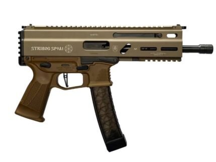 Grand Power Stribog SP45A3 .45 ACP Semi-Auto Pistol - Flat Dark Earth | 8" Threaded Barrel | 3x 20rd Mags