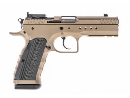 Tanfoglio Hexagon Tactical Handgun 9mm Luger 17rd Magazine(2) 4.45" Compensated Barrel DA/SA OR Tan