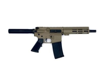 Great Lakes AR-15 Pistol .223 Wylde 30rd Magazine 7.5" Nitride Barrel FDE Finish