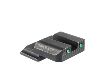 Ameriglo 2-Dot Tritium Rear Handgun Sight for S&W M&P (Excludes .22/.380/Shield/EZ/Pro) Green with Black
