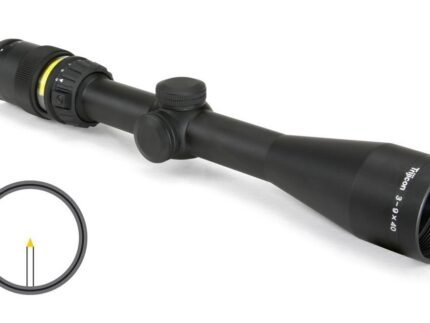 Trijicon Accupoint Rifle Scope - 3-9x40mm Amber Triangle Post Reticle w/BAC 33.8-11.3' FOV 3.6-3.2" ER Matte