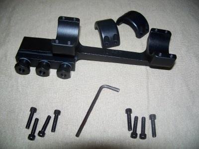 DNZ Freedom Reaper 1-Piece Forward Ring Picatinny Rail Mount - 1" Black