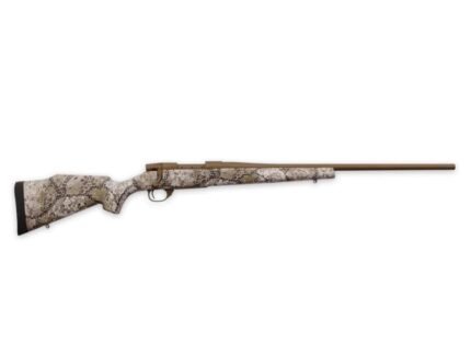 Weatherby Vanguard Badlands Rifle .308 win 5rd Capacity 22" Burnt Bronze Threaded Barrel Approach Camo Stock